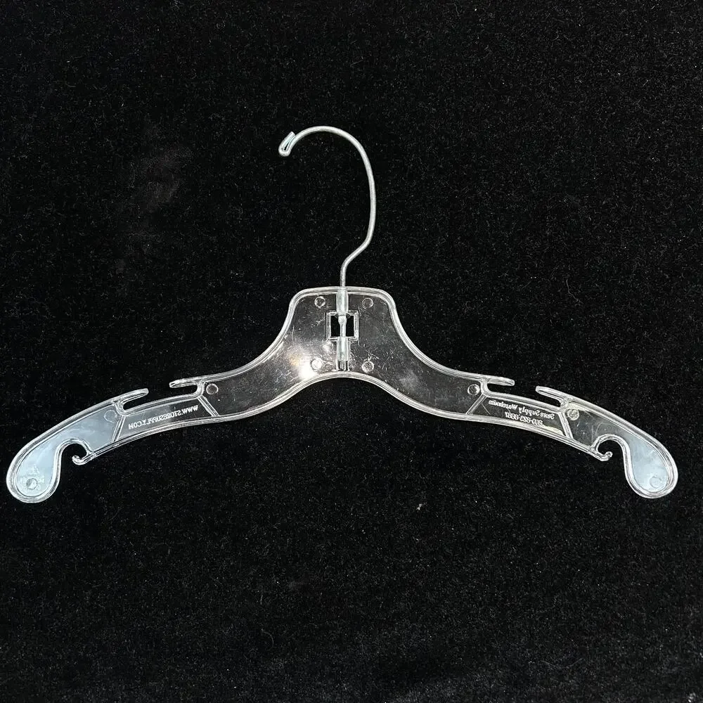 StoreSupply Youth Top Hanger Clear 12